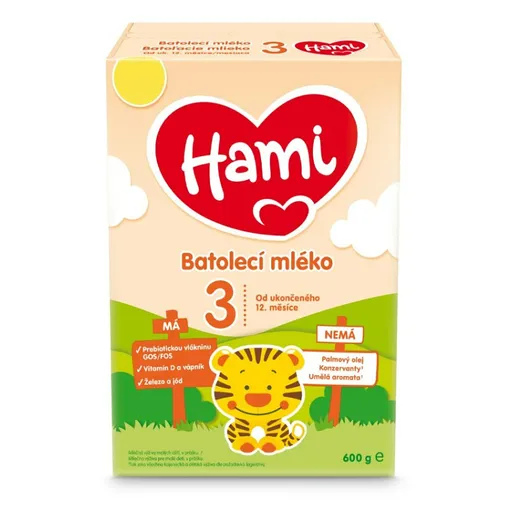 HAMI 3 Batoľacie mlieko od ukončeného 12 do 24 mesiaca 600 g