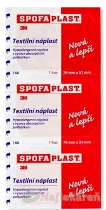 3M SPOFAPLAST č.166N Náplasť strips 76mmx51mm, kusová 3ks