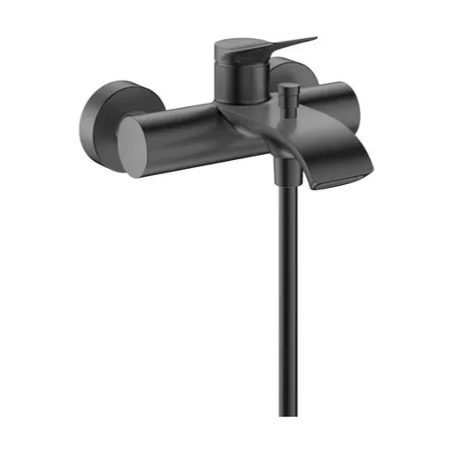 Vaňová batéria Hansgrohe Vivenis bez sprchového setu 150 mm kartáčovaný čierny chróm 75423340