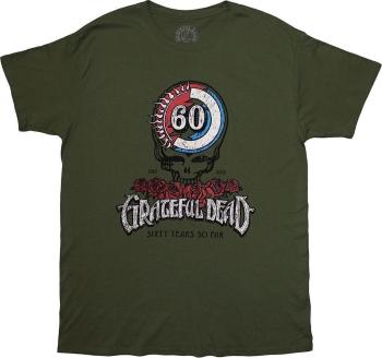Grateful Dead Tričko 60th Roses Unisex Green 2XL
