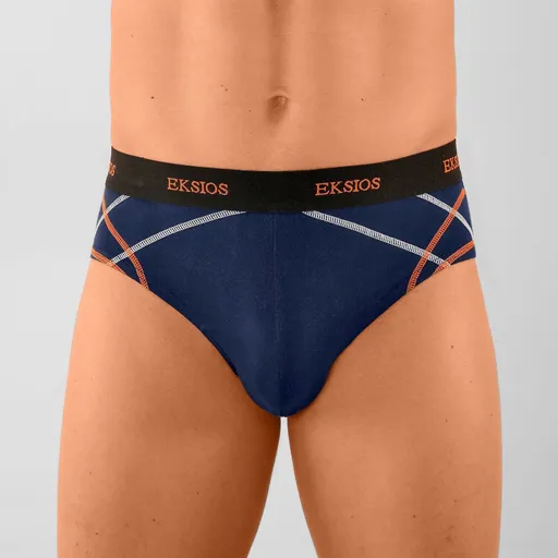 Súprava 6 slipov s kontrastným prešitím a pohodlným pásom