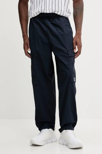 Nohavice EA7 Emporio Armani tmavomodrá farba, s potlačou, AF13190.7M000212