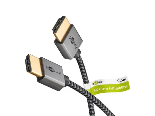Kábel GOOBAY 75751 HDMI Slim High Speed ​​s Ethernetom 2.0 4K 0,5m