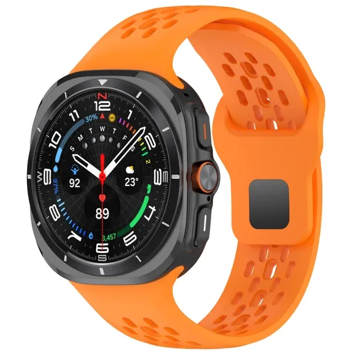 AIRY Silikónový remienok pre Samsung Galaxy Watch Ultra / Watch Ultra 2025 oranžový