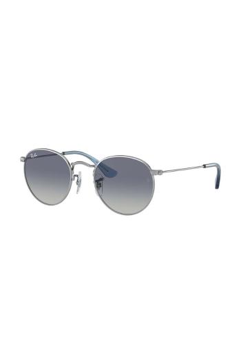 Detské slnečné okuliare Ray-Ban Round Kids JUNIOR ROUND čierna farba, 0RJ9547S, 0RJ9547S