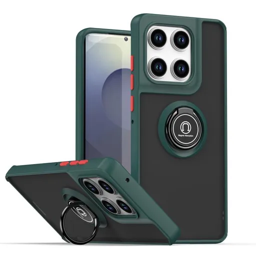 SHADOW Ochranný kryt s držiakom Motorola Edge 60 Pro tmavozelený