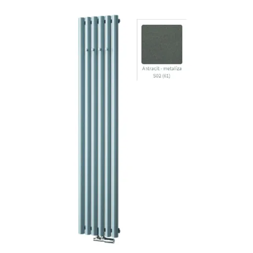 Isan Akros radiátor 180x35cm s háčikmi antracit DAKH18000350A