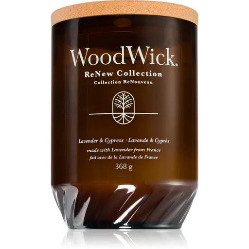 Woodwick Renew Lavender & Cypress vonná sviečka 368 g