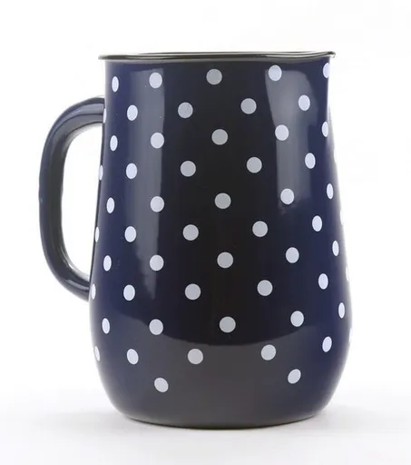 BELIS - Džbán 2,5l smalt modrý bodky