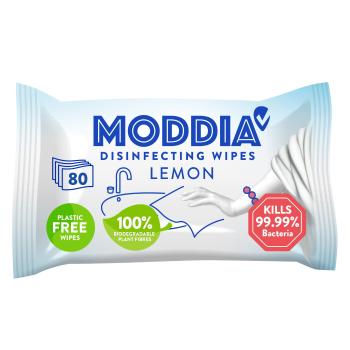 MODDIA Dezinfekčné obrúsky citrón 80 ks