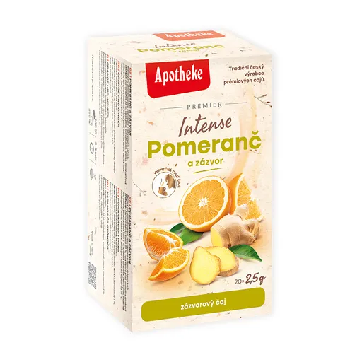 APOTHEKE Premier intense čaj pomaranč a zázvor 20 sáčkov