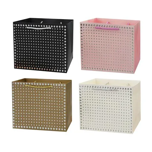 Papierová darčeková taška TORO 44x31x12cm MIX bodky