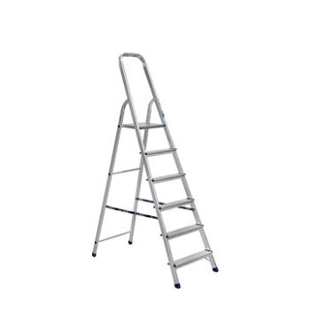 Alumet, schůdky 5 plus 1, 6 stupňů - 123 cm, 49 x 200 x 12 cm (160000014)