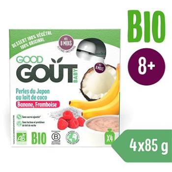 Good Gout BIO Kokosový dezert s tapiokou, malinou a banánom (4× 85 g) (3760269313002)