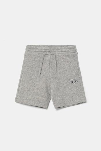 Detské bavlnené šortky Diesel PMACISHORT SHORTS šedá farba, nastaviteľný pás J02239
