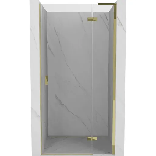 MEXEN/S - Mist-H L sprchové dvere krídlové pravé 85, transparent, zlatá 8A5L-085-000-50-00-P