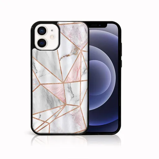 MY ART Ochranný obal pre Apple iPhone 12 mini PINK MARBLE (143)