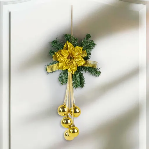 Die moderne Hausfrau Vánoční dekorace na vchodové dveře, zlatá