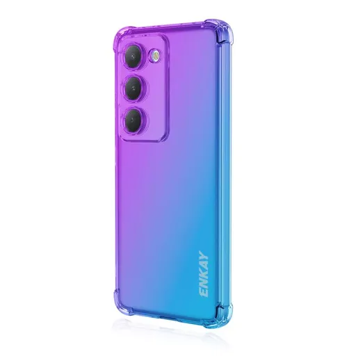 ENKAY GRADIENT Ochranný obal pre Xiaomi Redmi 15 / Redmi 15 5G PURPLE-BLUE