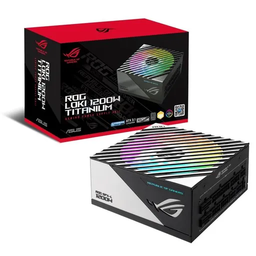 ASUS zdroj 1200W ROG LOKI SFX-L GAMING, 120 mm, Plne Modulárny, 80+ Titanium, ARGB, SFX-L