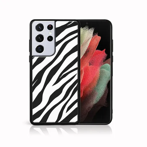 MY ART Silikónový kryt Samsung Galaxy S21 Ultra 5G ZEBRA (049)