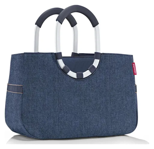 Dámska taška Reisenthel Loopshopper M Herringbone Dark Blue