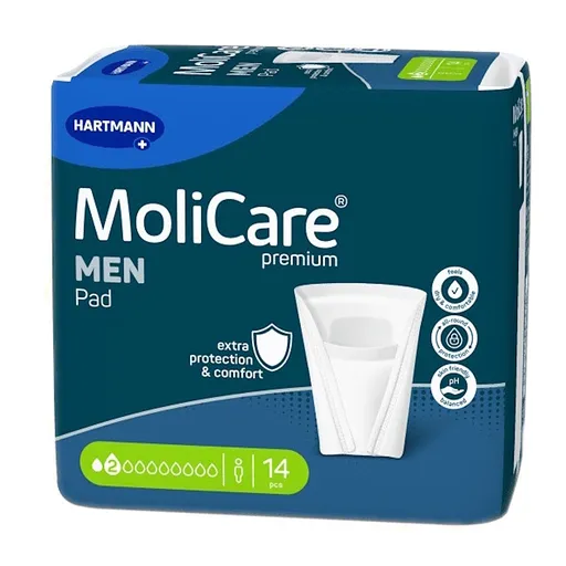 MOLICARE Men inkontinenčné vložky 2 kvapky 14 kusov