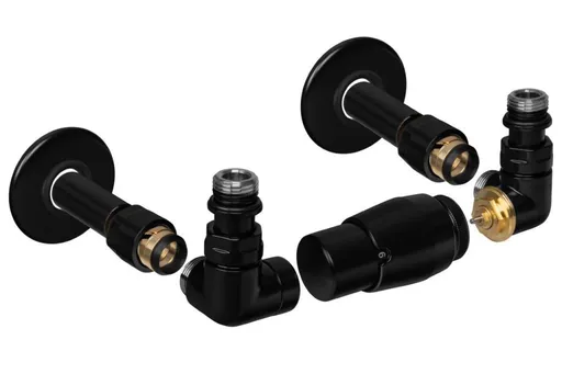 HOPA - CLASSIC-SET, rohový ventil (Z2) - Farba - Čierna , Variant - Pravá RDCLASSICSETRB