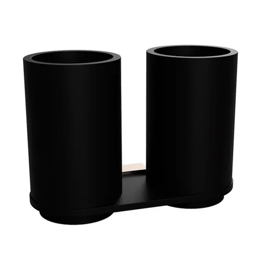 Bemeta Galla držiak kefiek čierna, coffee-gold 108110020