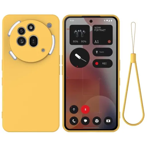 RUBBER Ochranný kryt pre Nothing Phone (3a) Pro žltý