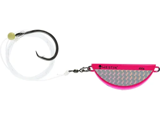 Westin náväzec halibut anti twist rig circle  hook pink flash - 450 g