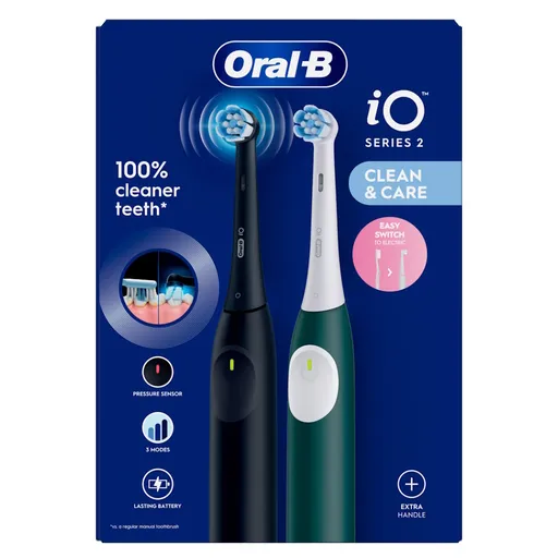ORAL-B Series iO 2 duo black green elektrická zubná kefka 2 kusy
