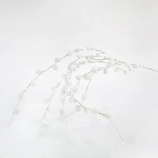 Eurolamp Vianočné dekorácie biela vetvička, 120 cm, 1 ks