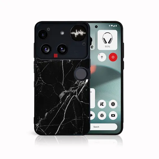 MY ART Ochranný kryt pre Nothing Phone (3) BLACK MARBLE (142)
