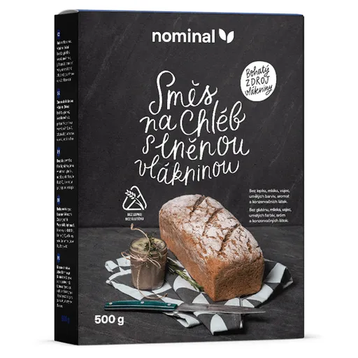NOMINAL Zmes na chlieb s ľanovou vlákninou bez lepku 500 g