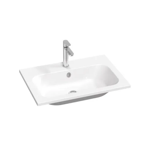 Ravak Chrome Slim umývadlo 70x49 cm otvor pre batériu uprostred XJG01170001