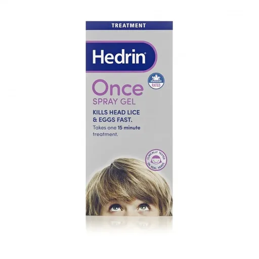 Hedrin Once spray gél proti všiam a hnidám 100 ml + hrebeň