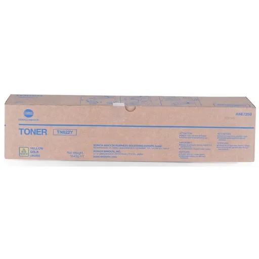 Konica Minolta originál toner A5E7250, yellow, 92000str., TN622Y, Konica Minolta bizhub Press C1085 a C1100, O, žltá