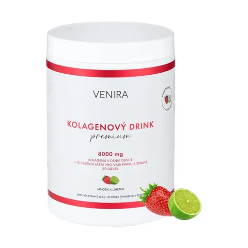 VENIRA PREMIUM kolagénový drink jahoda-limetka 324 g