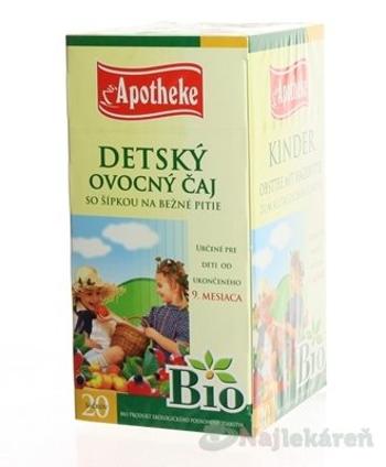 APOTHEKE BIO SELECTION DETSKÝ OVOCNÝ ČAJ SO ŠÍPKOU, 20x2 g