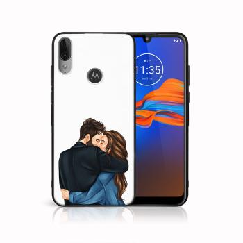 MY ART Silikónový obal Motorola Moto E6 Plus COUPLE (117)