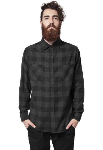 Urban Classics Checked Flanell Shirt blk/cha - M