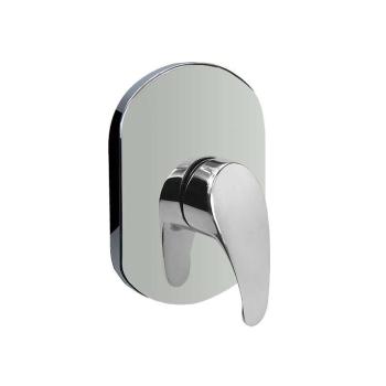MEREO - Sprchová podomietková batéria bez prepínača, Sonáta, Mbox, oválny kryt, chróm CB60105B