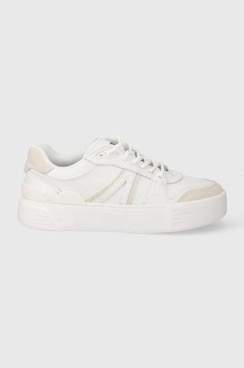 Kožené tenisky Lacoste L002 Evo Logo Tongue Leather biela farba, 47SFA0055