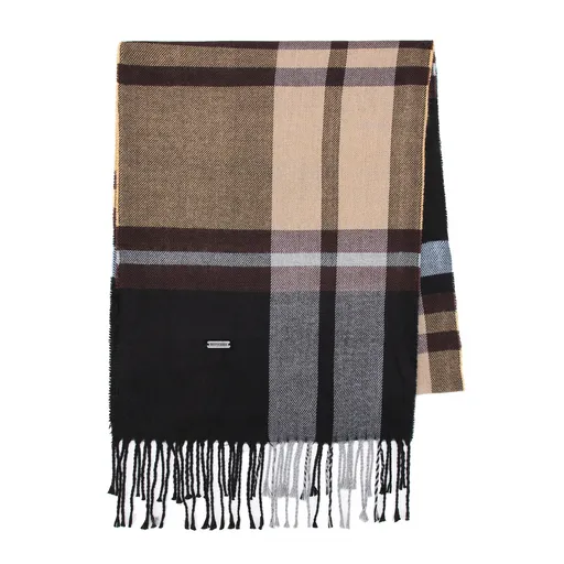 Pánsky šál v károvanom vzore – štýl, pohodlie a elegancia na chladné dni 101-7F-100-X