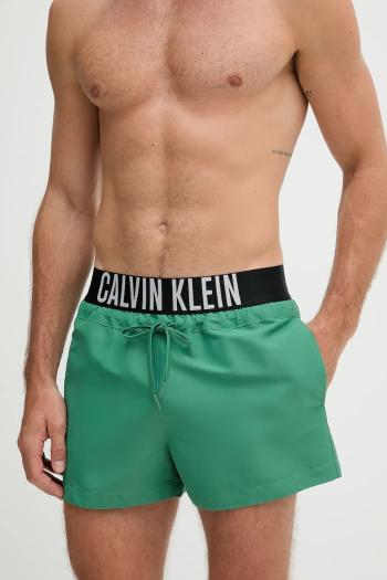 Plavkové šortky Calvin Klein zelená farba, LV00N61094