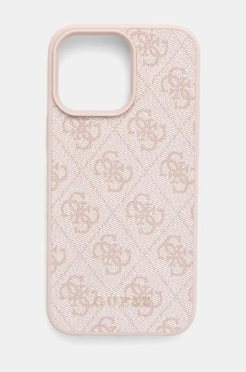 Puzdro na mobil Guess iPhone 16 Pro Max 6.9 ružová farba, GUHCP16XG4GFPI