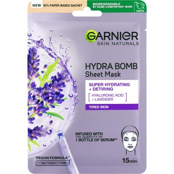 Garnier Hydratačná textilné maska proti prejavom únavy s výťažkom z levandule Skin Natura l s Hydra Bomb (Tissue Mask) 28 g