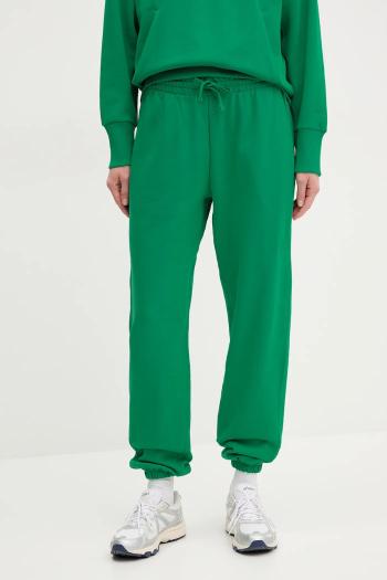 Bavlnené tepláky adidas ALL SZN dámske, zelená farba, jednofarebné, JD4724
