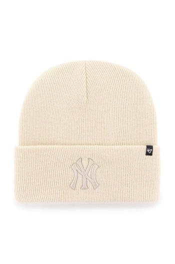 Čiapka 47 brand MLB New York Yankees béžová farba, B-HYMKR17ACE-NTN